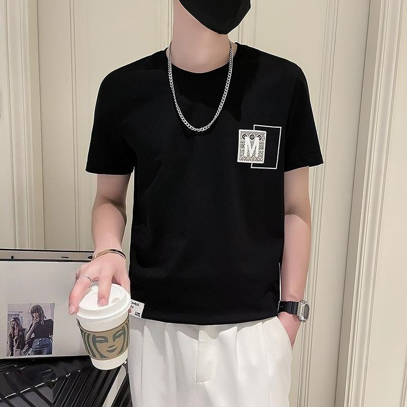 トレンディなメンズ半袖トップス 夏用 韓国風 クールなストリ - Korean Men Lifestyle のレビューと価格