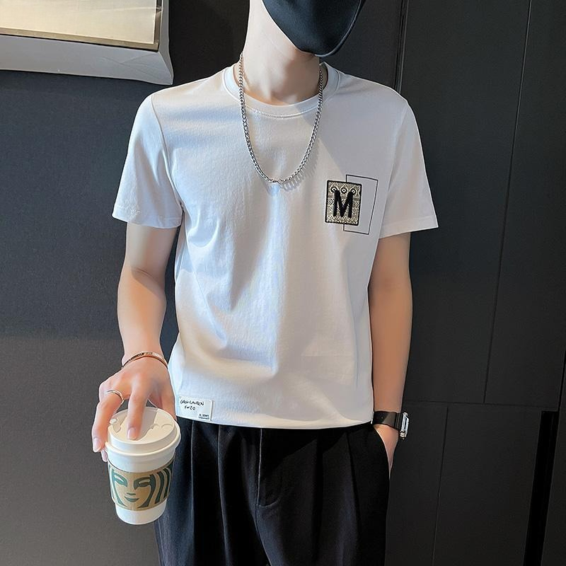 トレンディなメンズ半袖トップス 夏用 韓国風 クールなストリ - Korean Men Lifestyle のレビューと価格