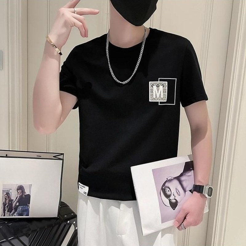 トレンディなメンズ半袖トップス 夏用 韓国風 クールなストリ - Korean Men Lifestyle のレビューと価格