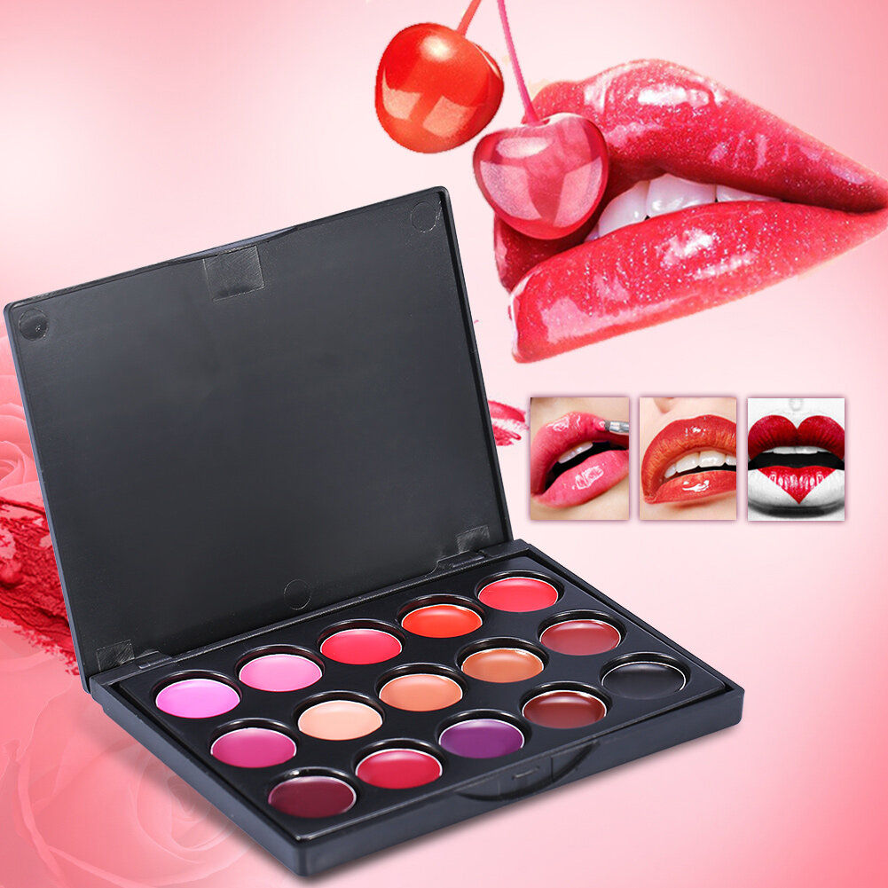 POPFEEL15 色の口紅パレットセット長期的なリップグロ - Lip Tint Korean のレビューと価格