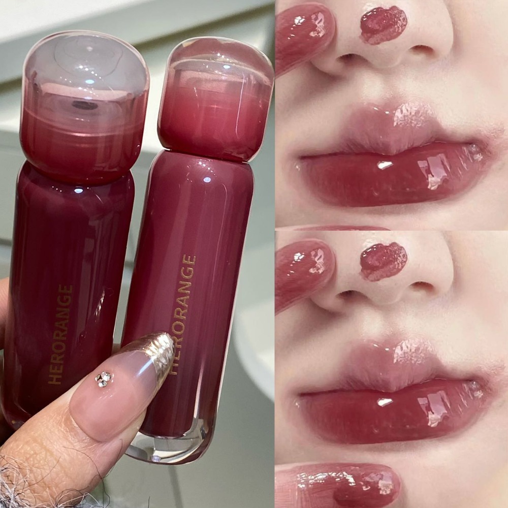 スモークドグレープパープルレッドリップグロス ミラーウォータ - Lip Tint Korean のレビューと価格