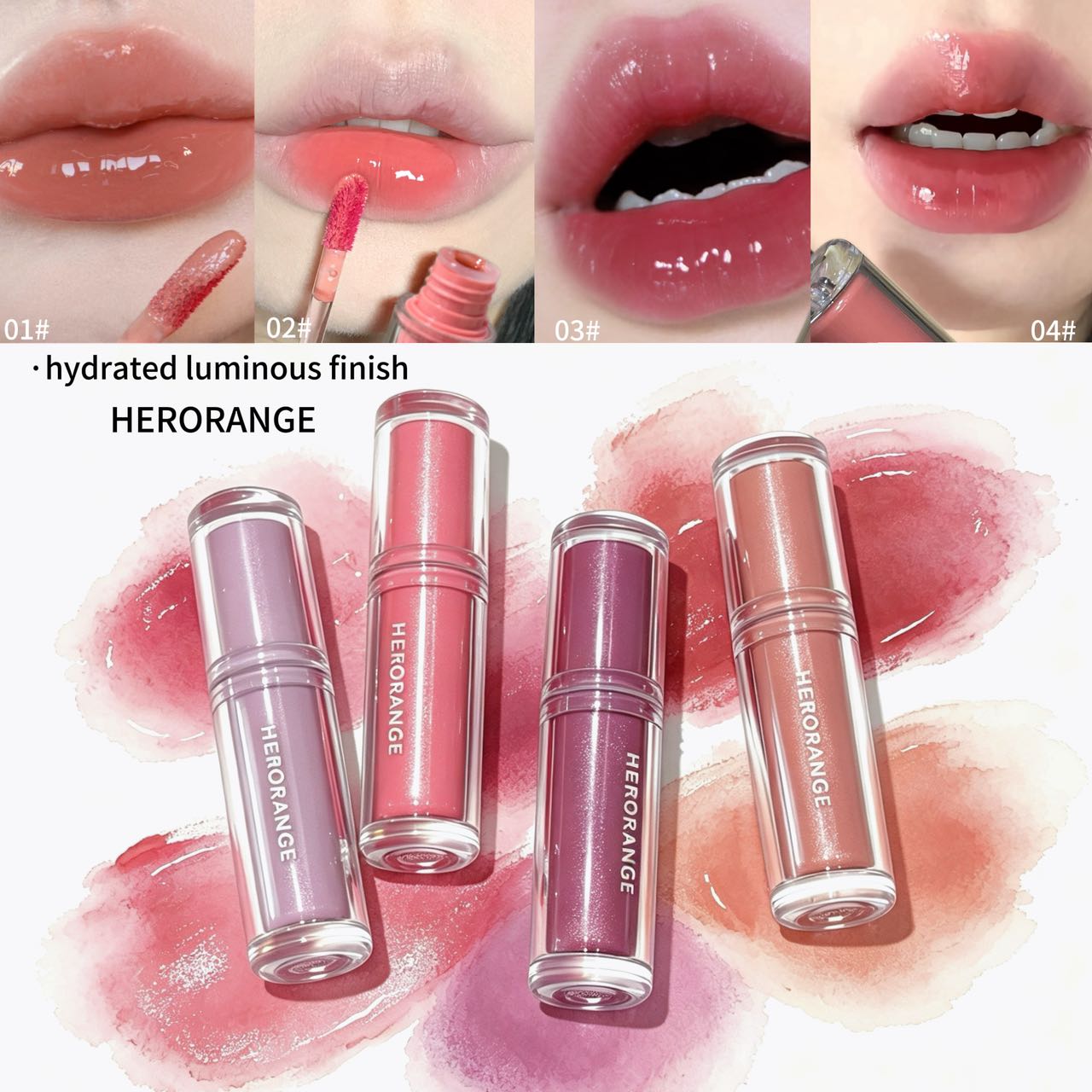 ハロレンジ リフレッシングミラーリップグレイズ 保湿ウォータ - Lip Tint Korean のレビューと価格
