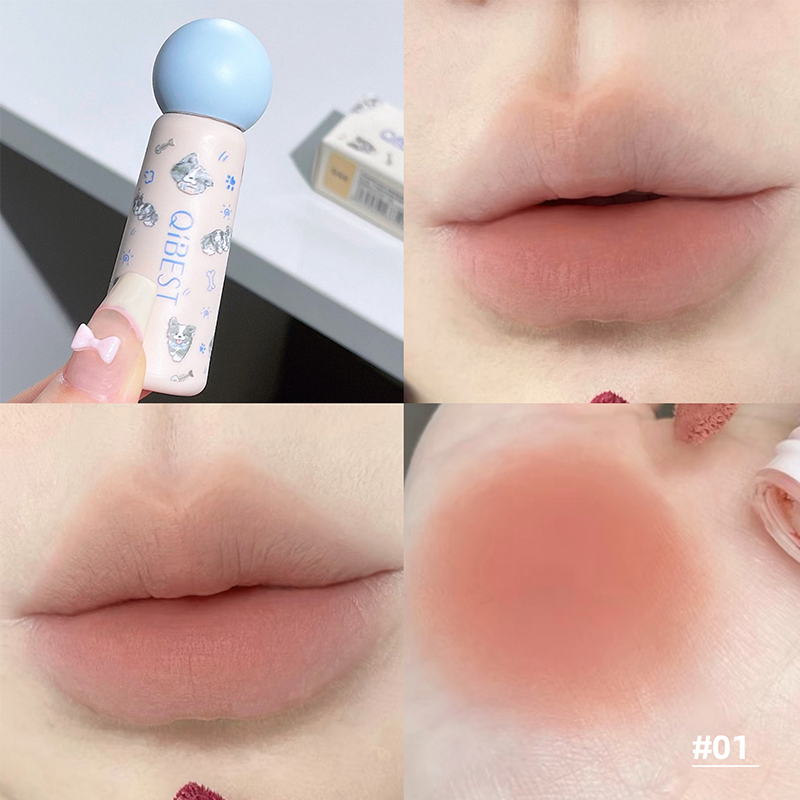 QIBEST ヌードマットリップ泥防水ノンスティック液体口紅 - Lip Tint Korean のレビューと価格