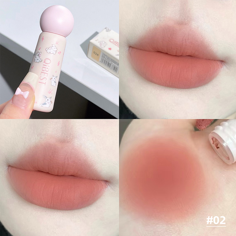 QIBEST ヌードマットリップ泥防水ノンスティック液体口紅 - Lip Tint Korean のレビューと価格