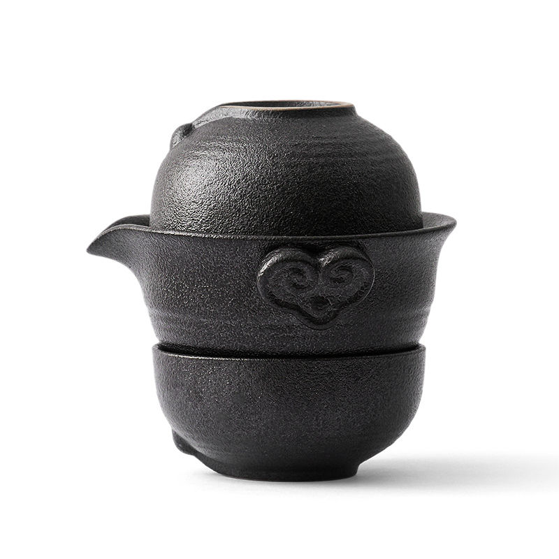 中国カンフー茶セット1ティーポット2ティーカップ旅行セラミッ - Korean Tea Set のレビューと価格