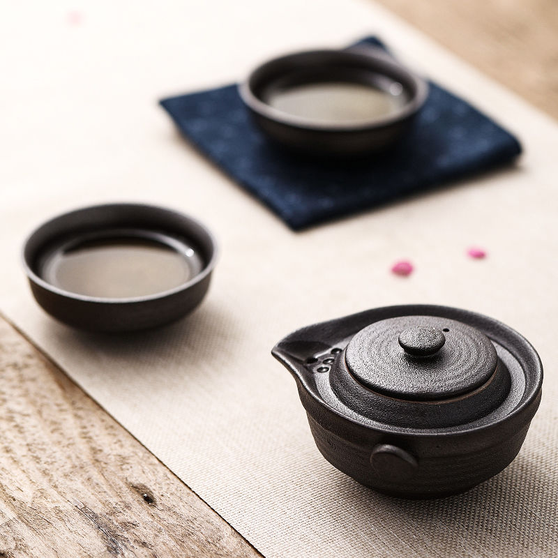 中国カンフー茶セット1ティーポット2ティーカップ旅行セラミッ - Korean Tea Set のレビューと価格