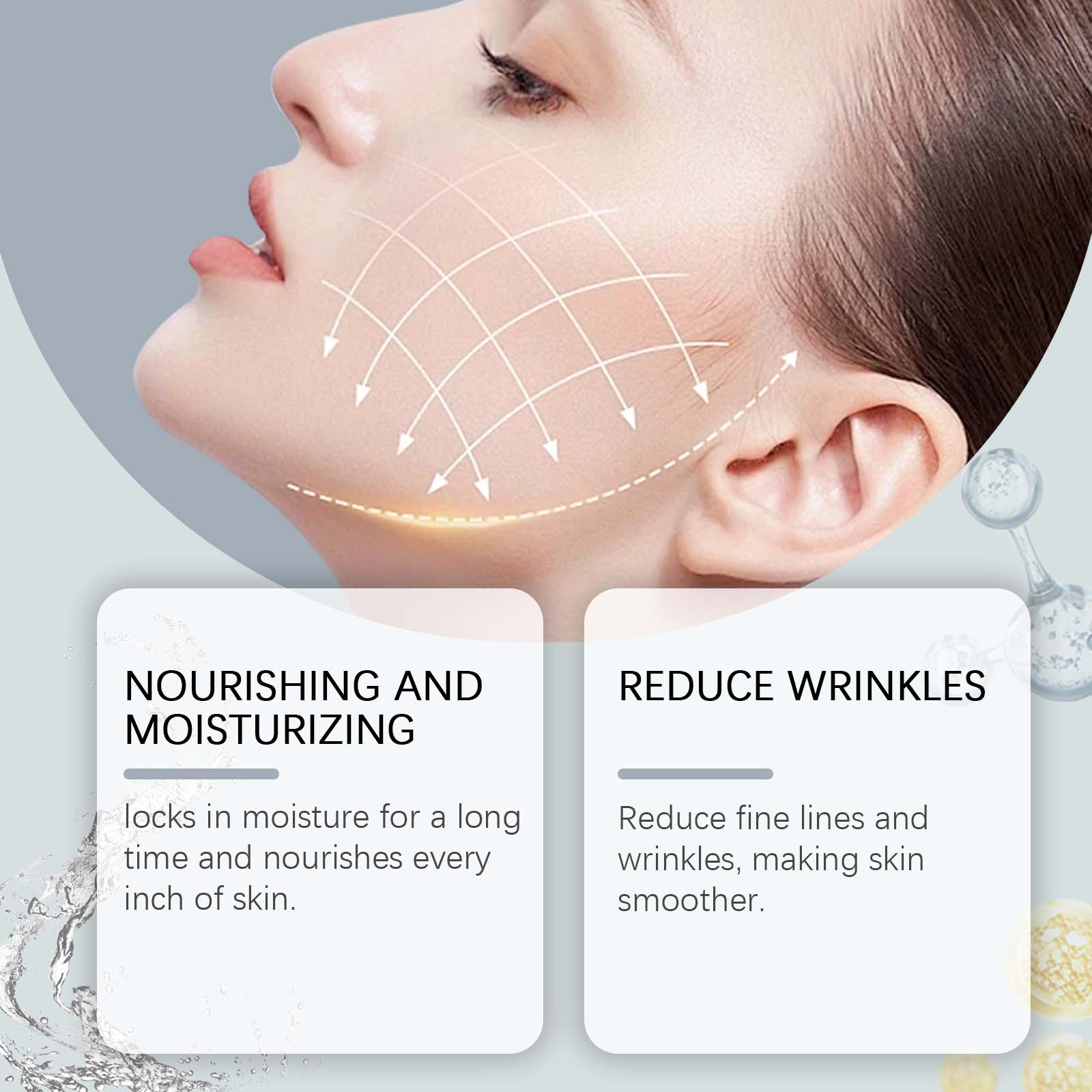コラーゲンパッチフェイシャルマスク 保湿と潤いを与える オイ - Sheet Mask Collagen のレビューと価格