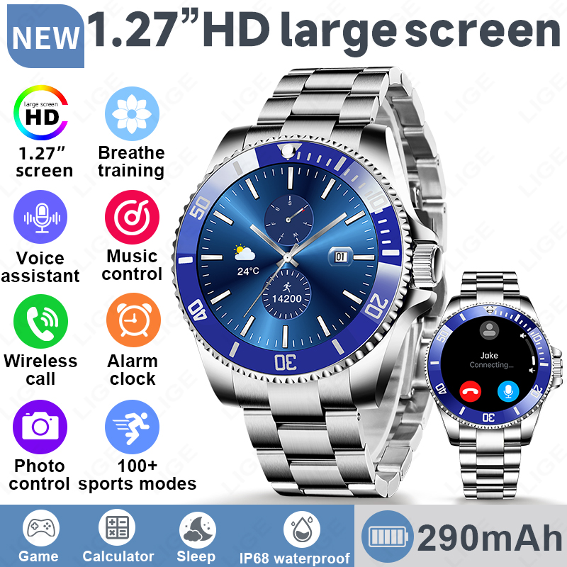 2026年新型高級スマートウォッチ、ダイヤル付き、通話対応、 - Korean Men Lifestyle のレビューと価格