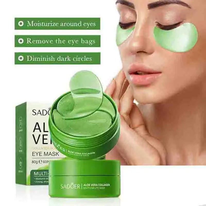 60 個アロエベラコラーゲンアイマスク抗くま目袋保湿抗しわア - Sheet Mask Collagen のレビューと価格