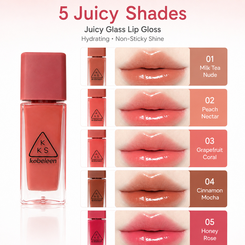 K-ビューティー ジューシーグラスリップグロスティント、5色 - Lip Tint Korean のレビューと価格