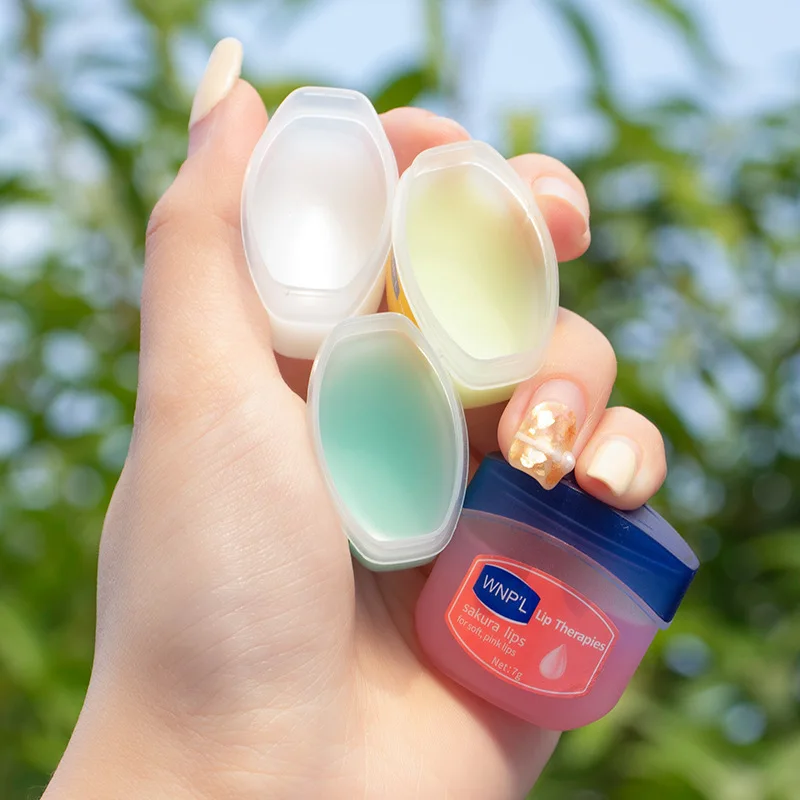1Pc 天然植物リップクリーム保湿口紅ベースかわいいメイク抗 - Lip Tint Korean のレビューと価格