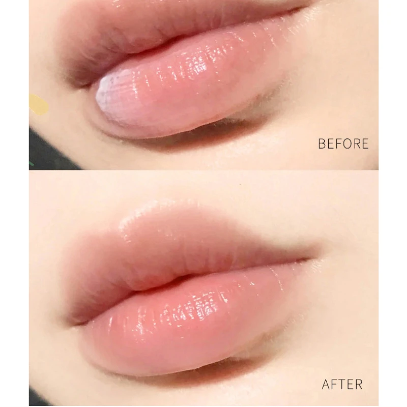 1Pc 天然植物リップクリーム保湿口紅ベースかわいいメイク抗 - Lip Tint Korean のレビューと価格