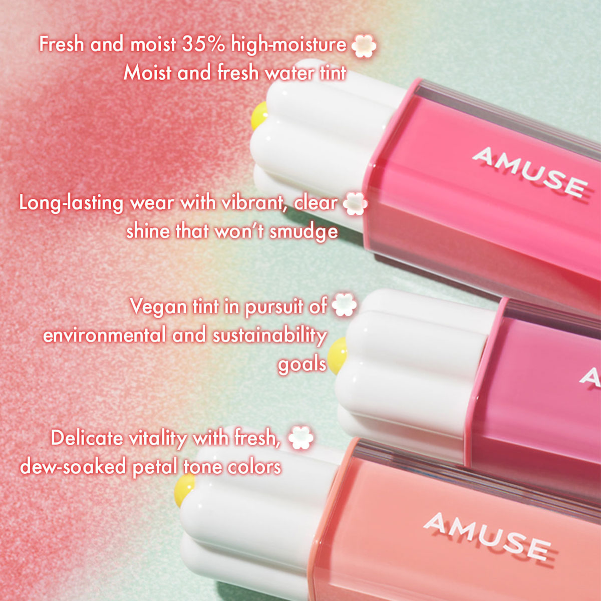 【クリアランスセール】AMUSE DEW TINT、デューイ - Lip Tint Korean のレビューと価格