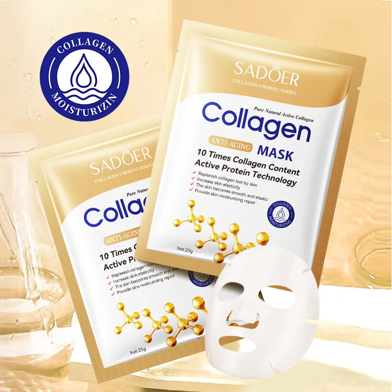 10枚入り アンチエイジング コラーゲン フェイスシートマス - Sheet Mask Collagen のレビューと価格