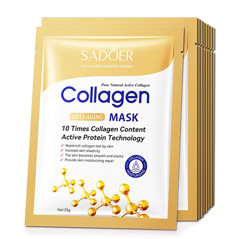 10枚入り アンチエイジング コラーゲン フェイスシートマス - Sheet Mask Collagen のレビューと価格
