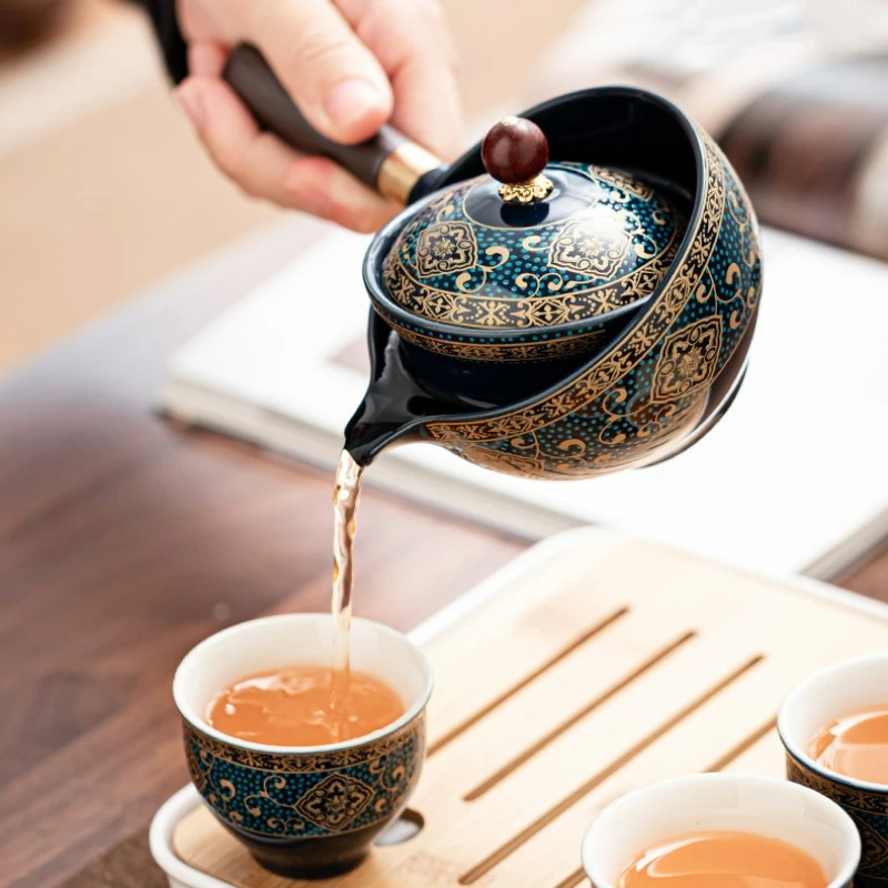 中国のカンフーティーセット,砂のセラミックティーセット,旅行 - Korean Tea Set のレビューと価格