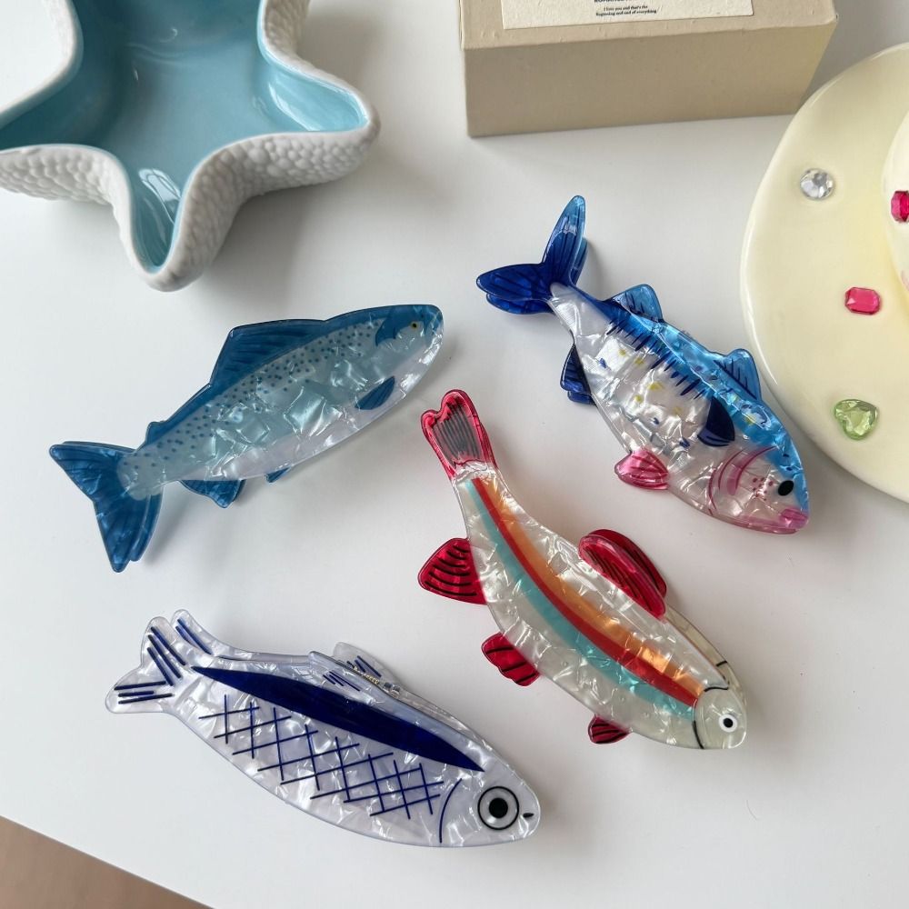 かわいいヘアピン 海の動物 ヘアクリップ PVC製 金魚 海 - Korean Lifestyle & Kids Boutique Photos のレビューと価格